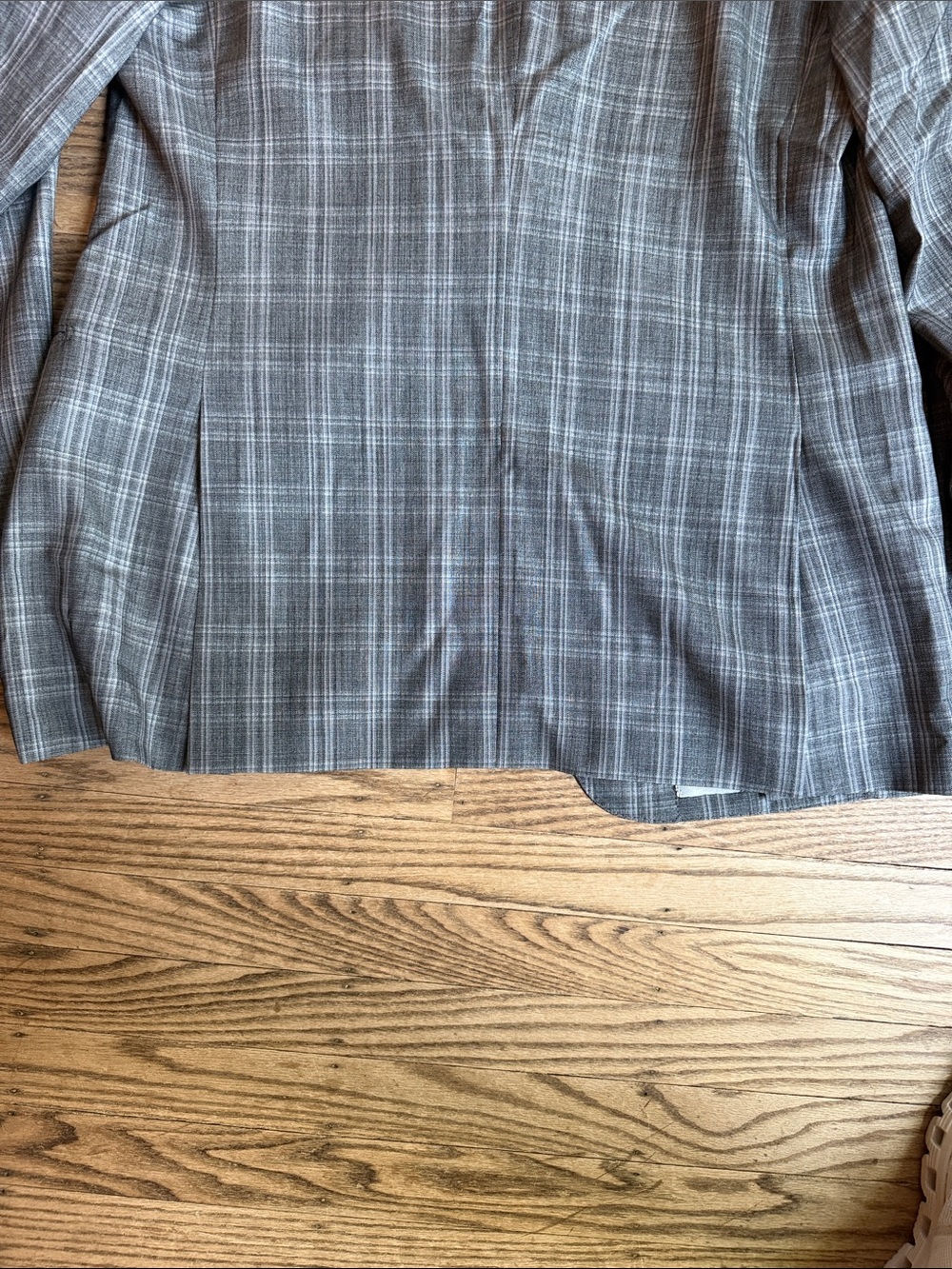 Marzoni Bespoke Custom Italian Men's Plaid Two-Button Blazer Grey 42L EUC - Picture 11 of 12